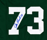 Sack Exchange Autographed Green Pro Style Jersey- JSA W *Blue