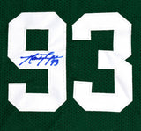 Sack Exchange Autographed Green Pro Style Jersey- JSA W *Blue