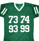 Sack Exchange Autographed Green Pro Style Jersey- JSA W *Blue