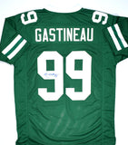 Mark Gastineau Autographed Green Pro Style Jersey- JSA Witness *Blue