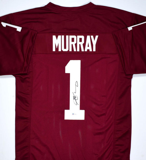 Kyler Murray Autographed Crimson College Style Jersey - Beckett W *Black