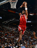 Tracy McGrady Autographed Houston Rockets 16x20 Dunking Photo- Beckett W Holo