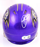 Odell Beckham Jr. Autographed Ravens Flash Speed Mini Helmet- Beckett W Hologram