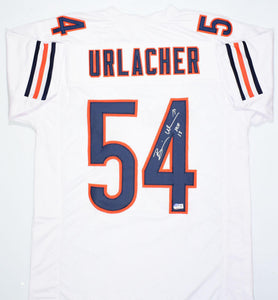 Brian Urlacher Autographed White Pro Style Jersey w/ HOF- Beckett W Hologram