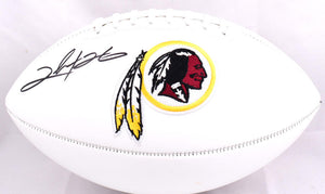 Clinton Portis Autographed Washington Logo Football- Beckett W Hologram *Black