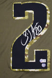 Brian Dawkins Eagles Autographed Nike Salute To Service Limited Jersey-BA W Holo