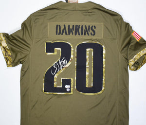 Brian Dawkins Eagles Autographed Nike Salute To Service Limited Jersey-BA W Holo