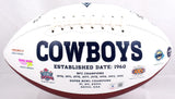 Roy Williams Autographed Cowboys Logo Football w/America's Team-Beckett W Holo