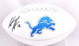 Hendon Hooker Autographed Detroit Lions Logo Football-Beckett W Hologram *Black