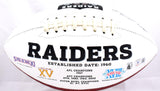 Josh Jacobs Autographed Las Vegas Raiders Logo Football-Beckett W Hologram