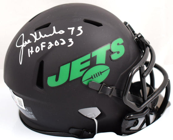 Joe Klecko Autographed Jets Eclipse Speed Mini Helmet w/HOF-Beckett W Hologram