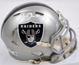 Josh Jacobs Autographed Las Vegas Raiders Flash Speed Mini Helmet-Beckett W Holo