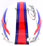 Doug Flutie Autographed Buffalo Bills Speed Mini Helmet-Beckett W Hologram