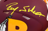 Ricky Sanders Autographed Washington Amp Speed Mini Helmet- Beckett W Hologram