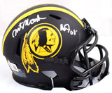 Art Monk Autographed Washington Eclipse Speed Mini Helmet w/HOF- Beckett W Holo