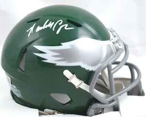 Randall Cunningham Signed Philadelphia Eagles 74-95 Speed Mini Helmet- Beckett W