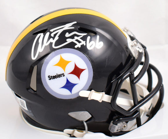 Alan Faneca Autographed Pittsburgh Steelers Speed Mini Helmet-Beckett W Hologram