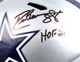 Drew Pearson Autographed Dallas Cowboys F/S Speed Helmet w/ HOF- Beckett W Holo