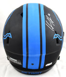 Hendon Hooker Autographed Detroit Lions F/S Eclipse Speed Helmet- Beckett W Holo