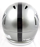 Josh Jacobs Autographed Raiders F/S Flash Speed Helmet #8- Beckett W Hologram