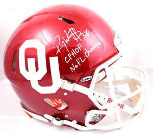 Roy Williams Signed Sooners F/S Speed Authentic Helmet w/2 Inscriptions-BeckettW