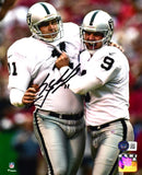 Sebastian Janikowski Signed Raiders 8x10 Hug Photo- Beckett W Hologram *Black