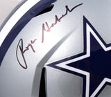 Drew Pearson Roger Staubach Signed Cowboys F/S Speed Helmet-Beckett W Hologram