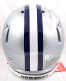 Drew Pearson Roger Staubach Signed Cowboys F/S Speed Authentic Helmet- Beckett W