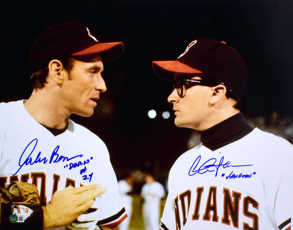 Charlie Sheen Corbin Bernsen Autographed Major League 16x20 Photo-Beckett W Holo