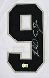 Richard Seymour Autographed White Pro Style Jersey- Beckett W Hologram *Silver