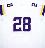 Adrian Peterson Autographed White Pro Style Jersey- Beckett W Hologram *2