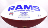 Marshall Faulk Autographed Rams Logo Football- Beckett W Hologram *Black