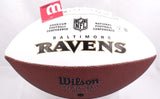 Ray Lewis Autographed Baltimore Ravens Logo Football-Beckett W Hologram *Black