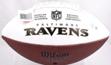 Ed Reed Autographed Baltimore Ravens Logo Football-Beckett W Hologram *Black