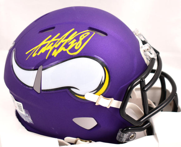 Adrian Peterson Signed Minnesota Vikings Speed Mini Helmet-Beckett W Hologram