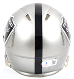 Richard Seymour Autographed Raiders Flash Speed Mini Helmet- Beckett W Hologram