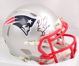 Richard Seymour Autographed Patriots Speed Mini Helmet- Beckett W Hologram