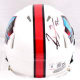 Ed Reed Ray Lewis Autographed Hall of Fame Speed Mini Helmet-Beckett W Hologram