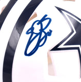 Emmitt Smith Signed Dallas Cowboys ALT 22 Speed Mini Helmet-Beckett W Holo *Blue