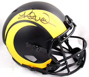 Kurt Warner Autographed Rams F/S Eclipse Speed Helmet- Beckett W Hologram *Black