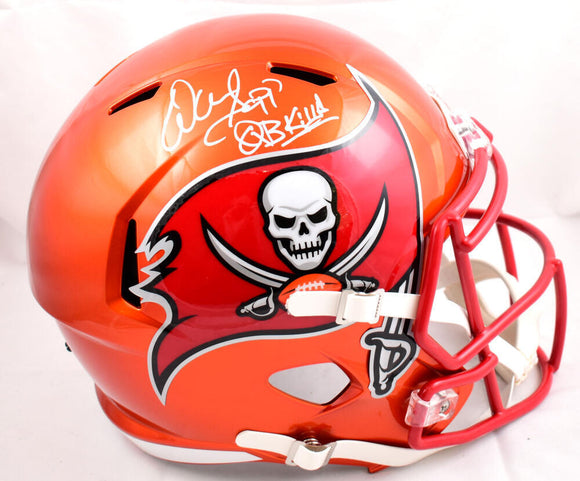 Warren Sapp Signed Buccaneers F/S Flash Speed Helmet w/QB Killa- Beckett W Holo