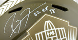 Ray Lewis Signed HOF F/S Salute to Service Speed Authentic Helmet w/HOF-BeckettW