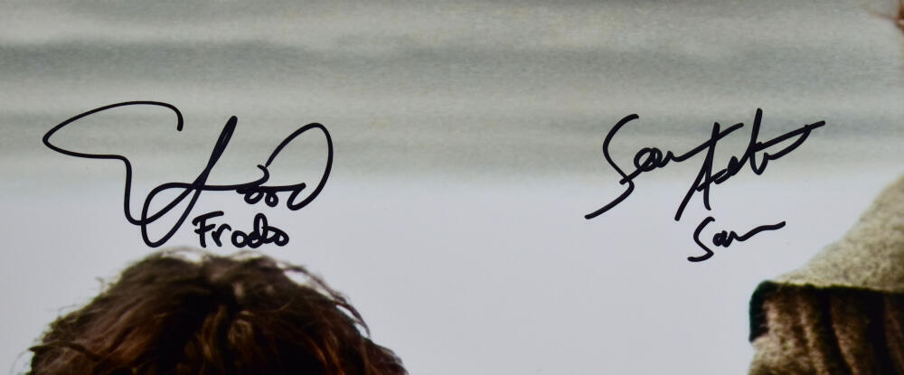 Sean Astin Elijah Wood Signed Lord of the Rings 16x20 Photo w/Sam