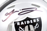 Jakobi Meyers Autographed Las Vegas Raiders Speed Mini Helmet-Beckett W Hologram