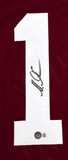 Mike Evans Autographed Maroon College Style Jersey - Beckett W Hologram *Black