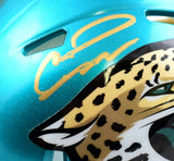 Calvin Ridley Autographed Jaguars Flash Speed Mini Helmet -Beckett W Holo *Gold