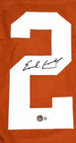 Earl Campbell Autographed Orange College Style Jersey  - Beckett W Hologram