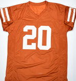 Earl Campbell Autographed Orange College Style Jersey  - Beckett W Hologram