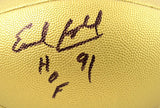 Earl Campbell Autographed NFL Duke Gold Replica Football w/HOF- Beckett W Holo