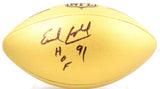 Earl Campbell Autographed NFL Duke Gold Replica Football w/HOF- Beckett W Holo